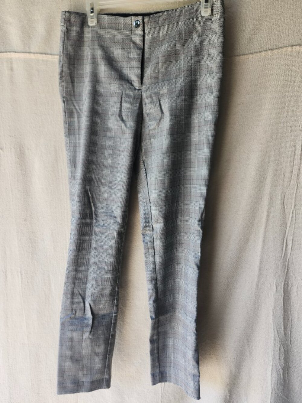 Violets & Roses Gray Glen Plaid Slim Straight Dress Pants size 10/30